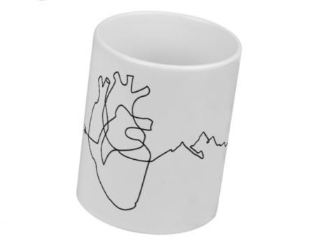 кружка 'Горы в сердце'